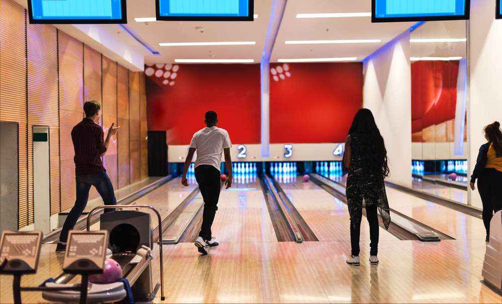 People bowling